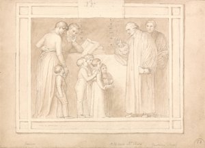 Étude pour un monument au révérend John Clowes - John Flaxman